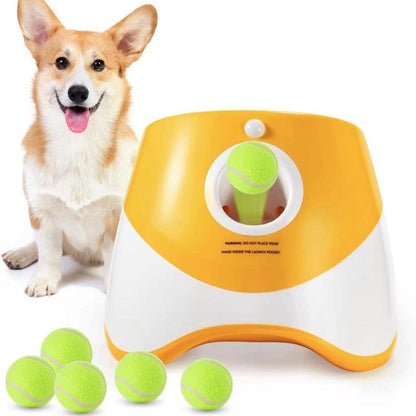 "Automatic Dog Ball Launcher – Interactive Toy for Small & Medium Dogs"